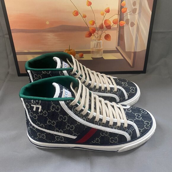 Gucci Tennis 1977 High top blue - Picture 1 of 8